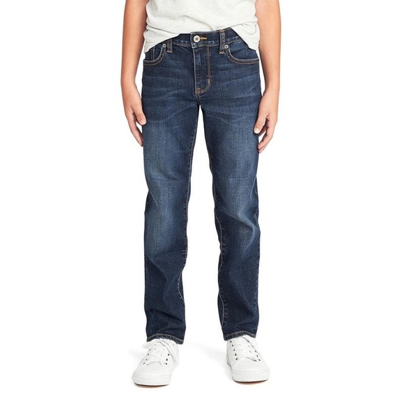Boys Dark Wash Jeans - Picture 1 of 7